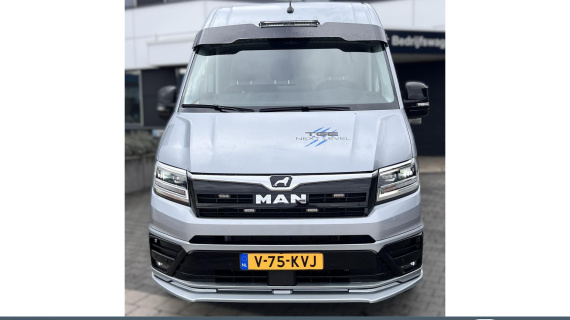 MAN TGE 3.180 L3H3 Demo !! Dikke uitvoering. Leren bekleding, 19&quot; LMV, Sidesteps, Flitsers, Dominator zonneklep Lazer Ledbak etc. 