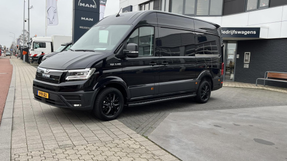MAN TGE 3.140 L3H3 BPM VRIJ! Li + Re deur, Sidesteps, Leder, LMV 17" LED, PDC voor achter zij, betimmering, complete auto