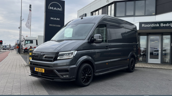 MAN TGE 3.140  Graphite Edition LED koplampen, trekhaak, Navigatie groot scherm, PDC V+A, DAB+, Adaptive cruise, geheel in kleur