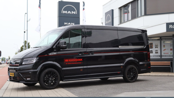 MAN TGE Q4 beschikbaar! onze Exclusieve Roordink Demo! 180PK, Black Edition
