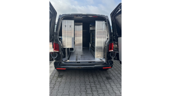 Volkswagen TRANSPORTER 150 pk DSG L2, Complete Sortimo inrichting, 20"LMV, sidebars, alles in kleur, stoelverwarming, standkachel