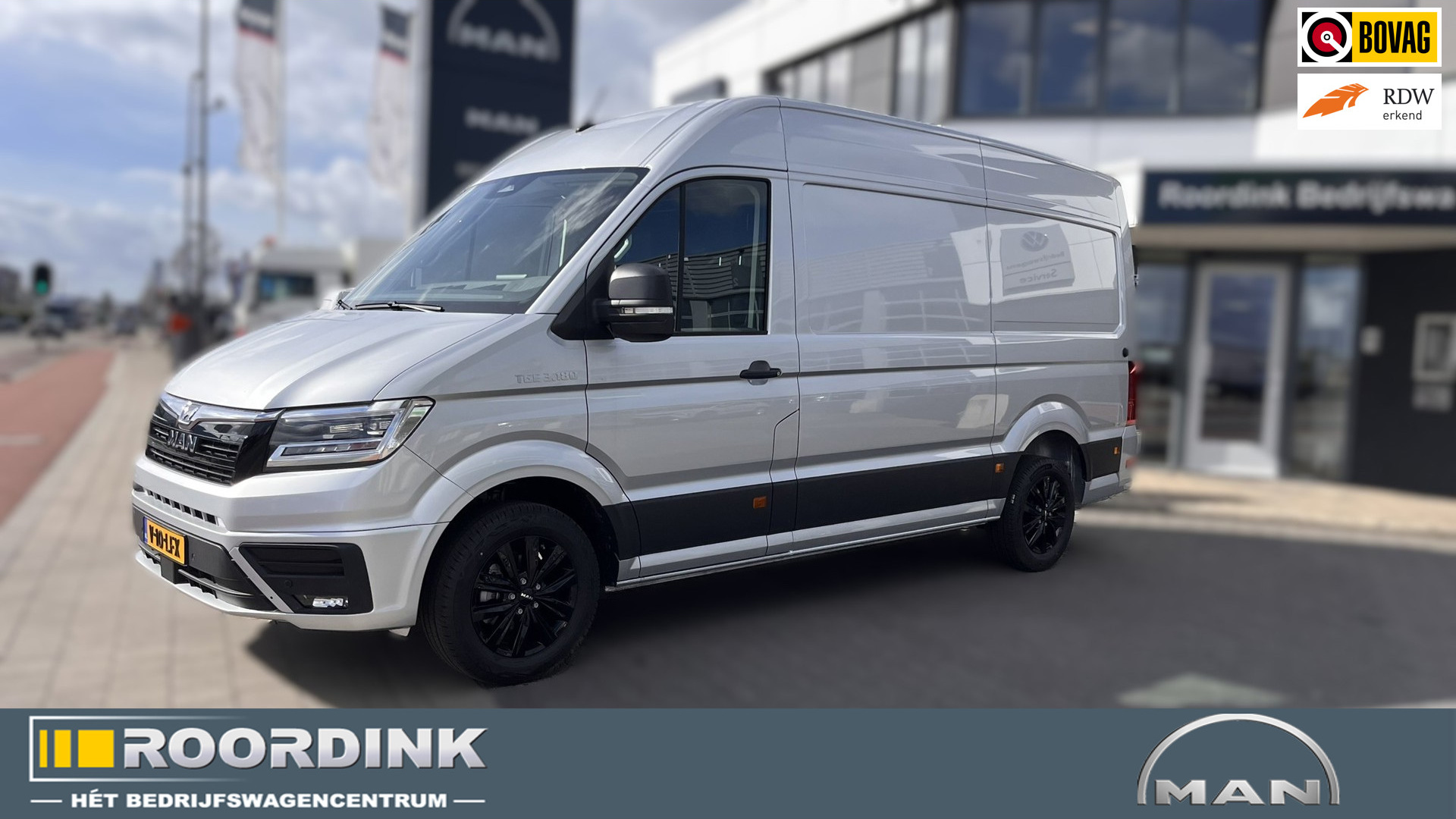 MAN TGE 3.180 L3H3 Automaat, Dikke 180 pk.. LED verlichting, bumpers in kleur, trekhaak, Zwart LM velgen met 4SZ, Betimmering 