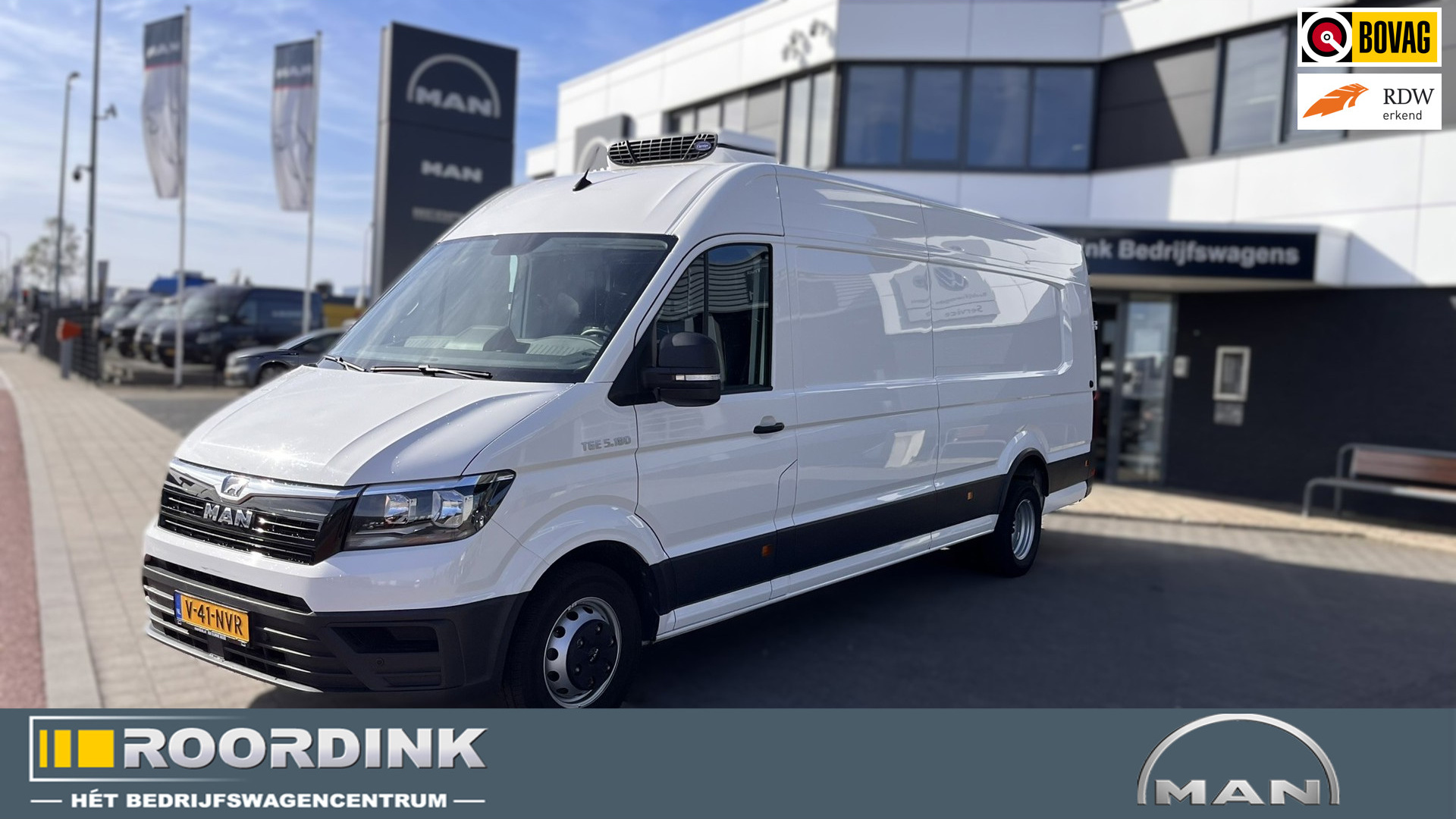 MAN TGE 5.180 Koelwagen N1 klein rijbewijs - L4 Technisch gewicht 5.000 kg Dubbellucht, Carrier koelmotor