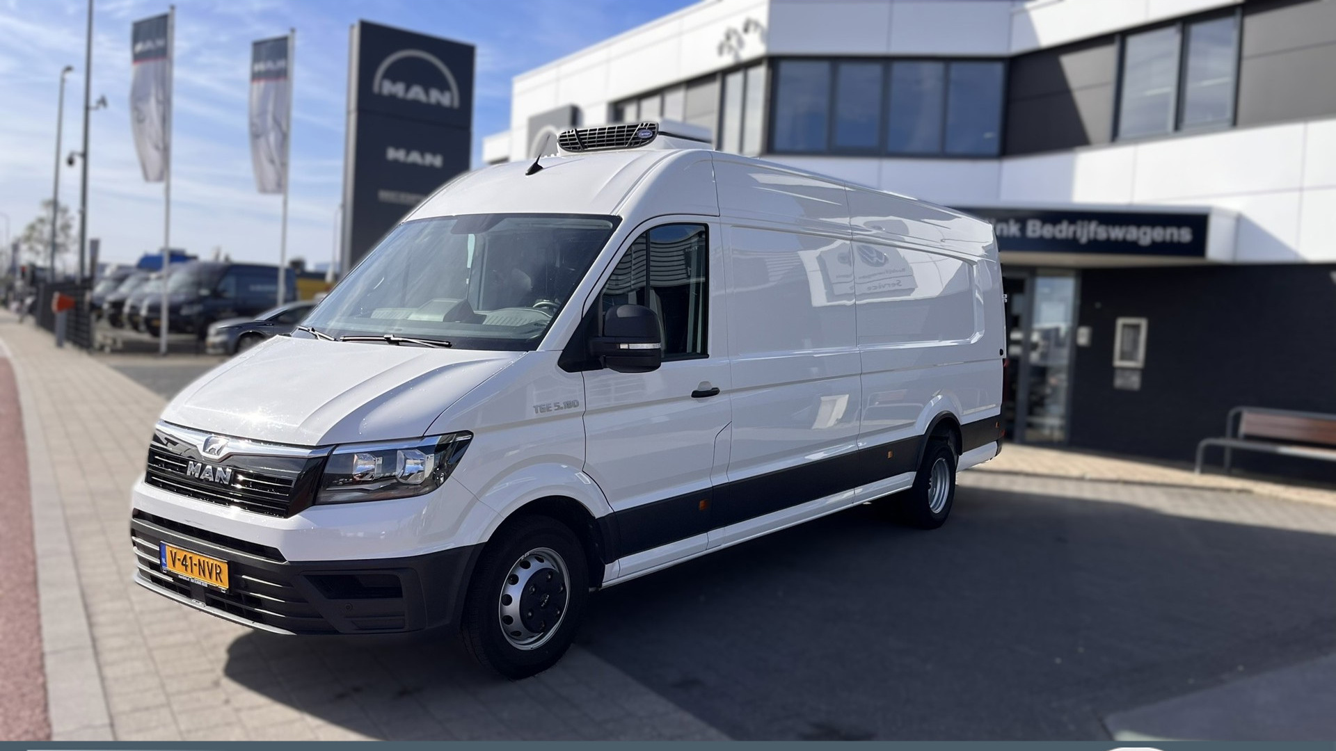 MAN TGE 5.180 Koelwagen N1 klein rijbewijs - L4 Technisch gewicht 5.000 kg Dubbellucht, Carrier koelmotor. Warm Buiten-Koel binnen