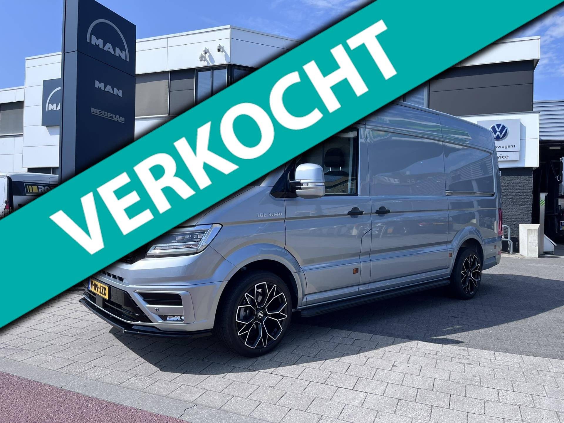 MAN TGE 3.140 L3H3 Automaat, linker deur, 20&quot; LMV, Sidesteps geheel in kleur, Leder, voor en achterspoiler