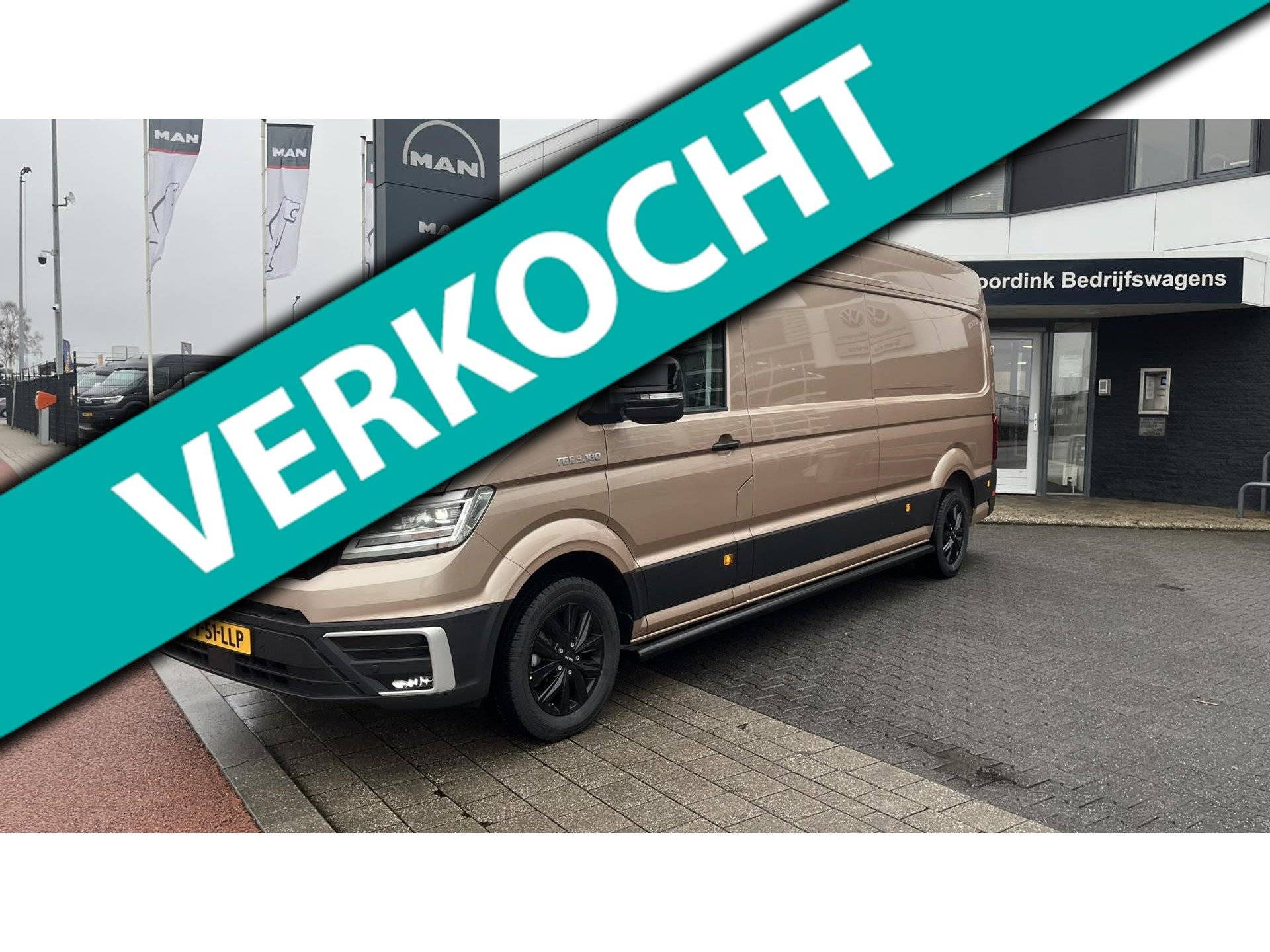 MAN TGE 3.180 L4H3, LMV 4SZ, LED koplampen, navigatie, Trekhaak incl lampen en opstappen, Sidebars, Copper metalic