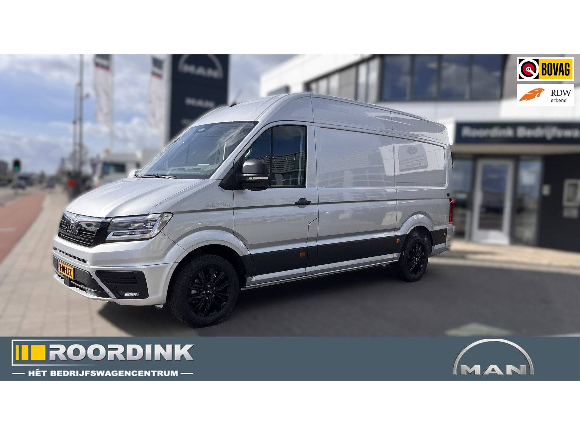 MAN TGE 3.180 L3H3 Automaat, Dikke 180 pk.. LED verlichting, bumpers in kleur, trekhaak, Zwart LM velgen met 4SZ, Betimmering 