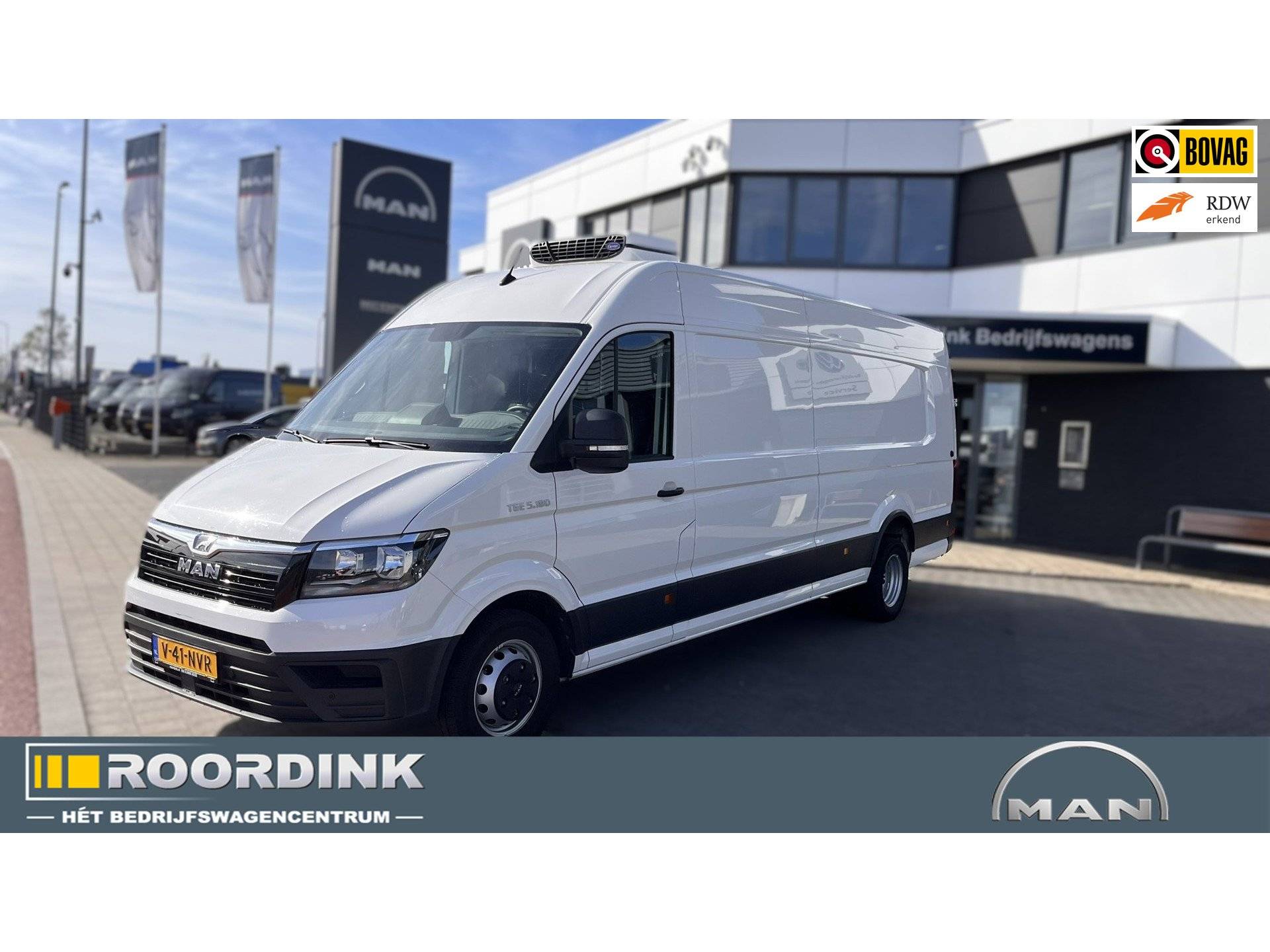 MAN TGE 5.180 Koelwagen N1 klein rijbewijs - L4 Technisch gewicht 5.000 kg Dubbellucht, Carrier koelmotor. Warm Buiten-Koel binnen