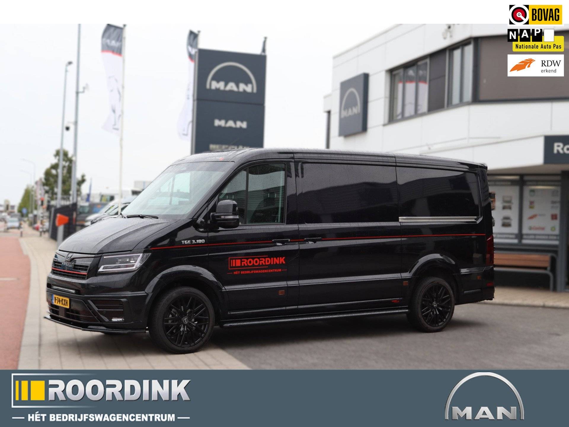 MAN TGE Q4 beschikbaar! onze Exclusieve Roordink Demo! 180PK, Black Edition